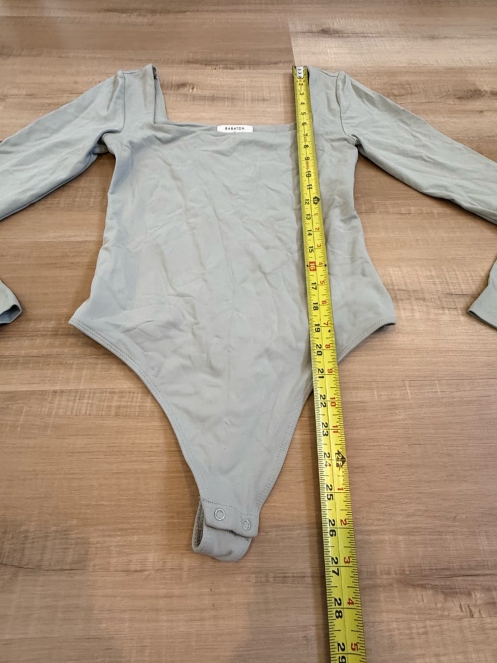 Aritzia Babaton Contour Squareneck Bodysuit In Light Green Size Medium - Picture 3 of 6
